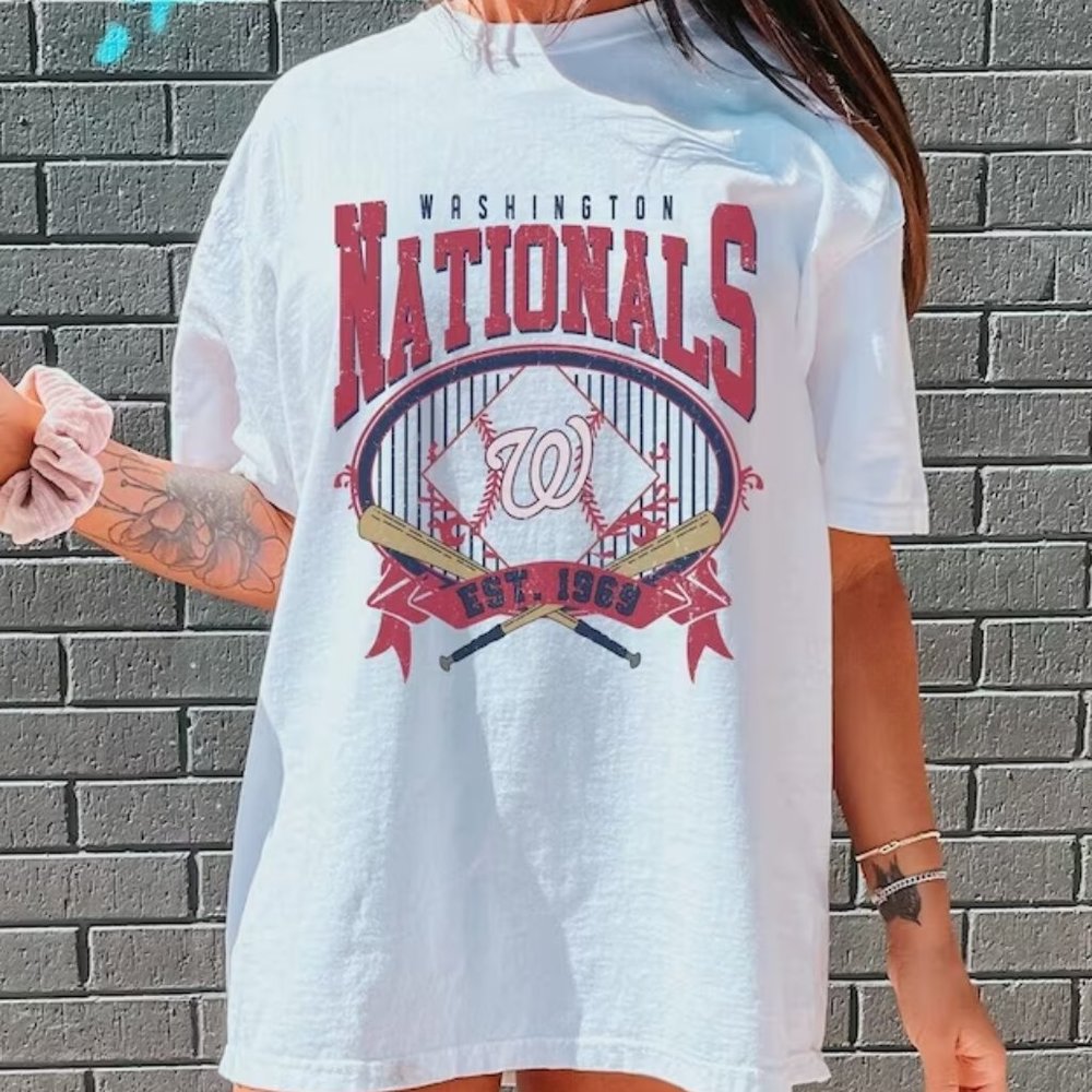 Washington Nationals EST 1969 Washington National shirt sweatshirt retro tee K1